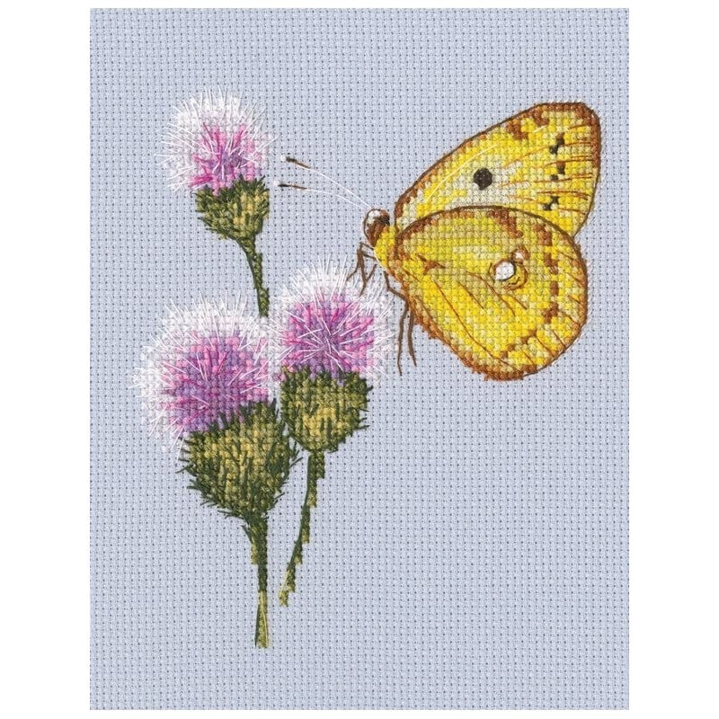 Stickset Auf die Blume zufliegen