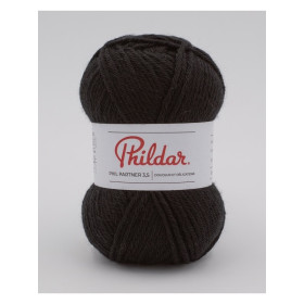 Knitting yarn Phildar Phil Partner 3,5 Noir