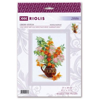 Riolis Borduurpakket Boeket met lampionplant