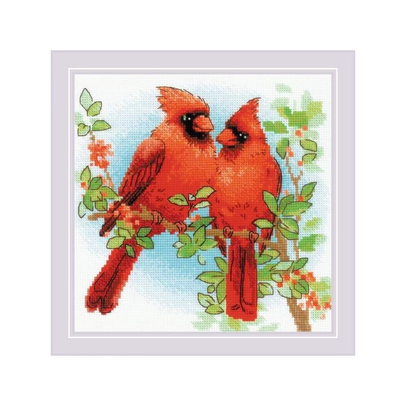 Kit de broderie Cardinal rouge Kit de broderie Cardinal rouge