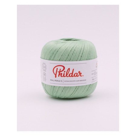 Crochet yarn Phildar Phil Perle 5 Pistache