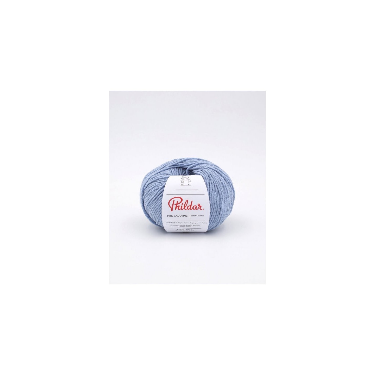 Knitting yarn Phildar Phil Cabotine Jean bleached