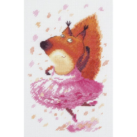 Klart Embroidery kit Ballerina squirrel