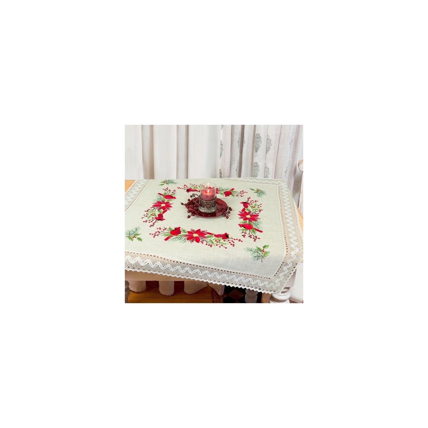 Duftin Poinsettia pillowcase