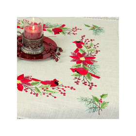 Kit taie d'oreiller poinsettia