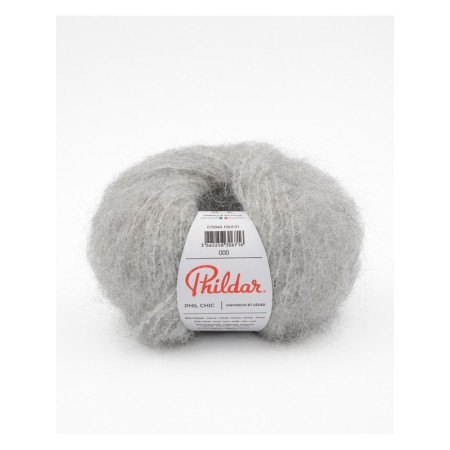 Knitting yarn Phildar Phil Chic Gris Chine