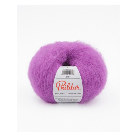 Knitting yarn Phildar Phil Chic Violet