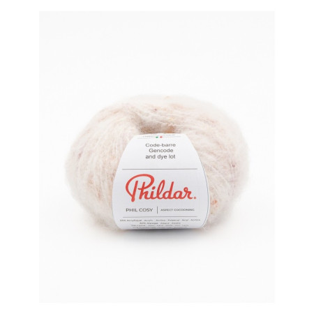 Knitting yarn Phildar Phil Cosy Ecru