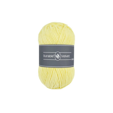 Knitting yarn Durable Velvet 309 Light Yellow