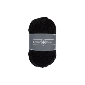Knitting yarn Durable Velvet 325 Black