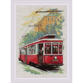 Borduurpakket Oude tram