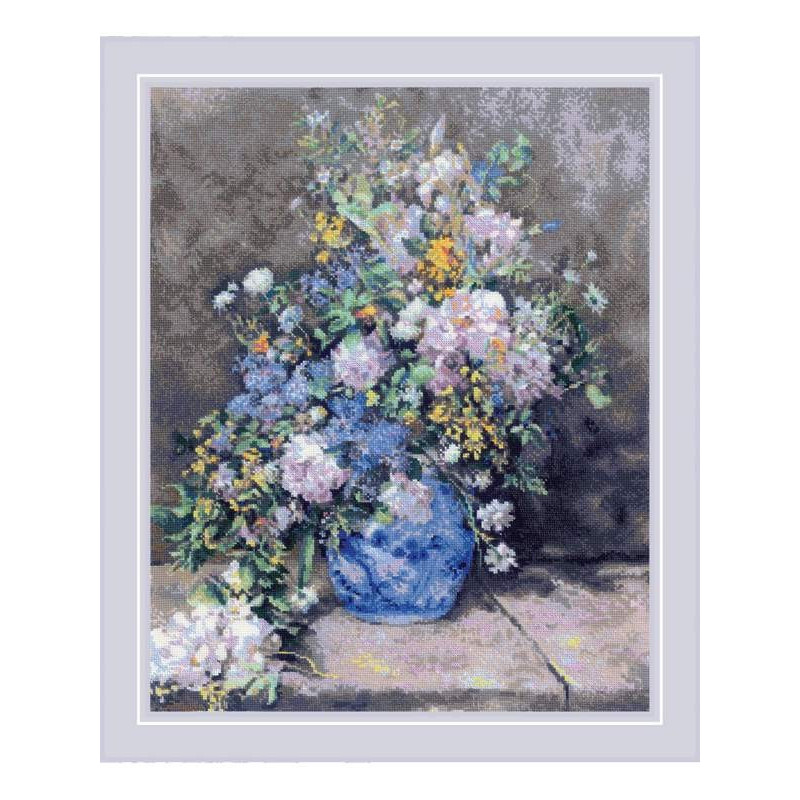 Embroidery kit Spring Bouquet after Renoir Embroidery kit Spring Bouquet after Renoir