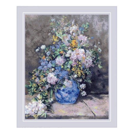 Kit de broderie Bouquet de printemps d'après Renoir
