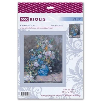 Riolis Stickset Frühlingsstrauß nach Renoir