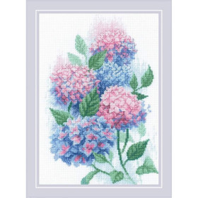 Riolis Borduurpakket Sierlijke hortensia's