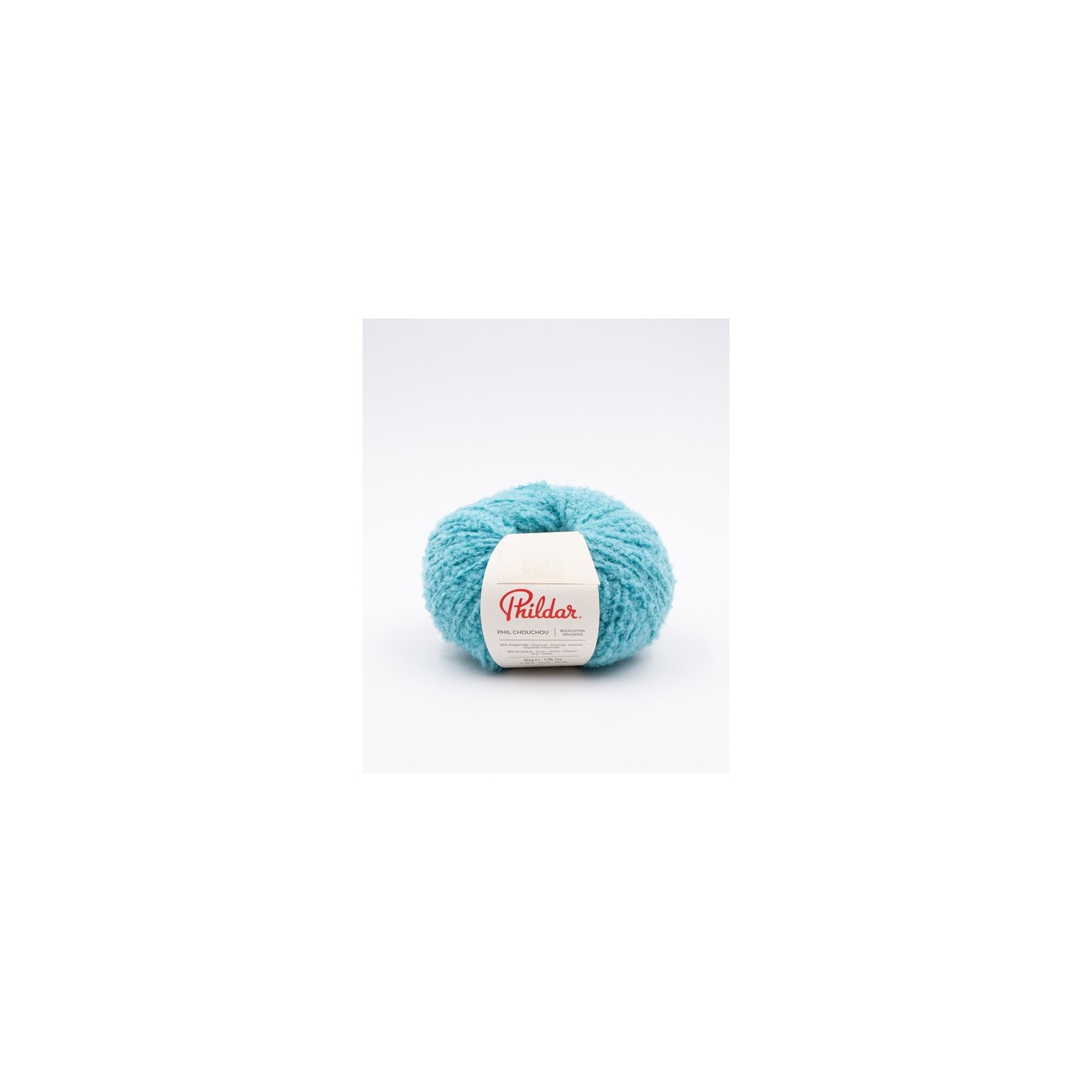 Knitting yarn Phildar Phil Chouchou Vert Bleuté
