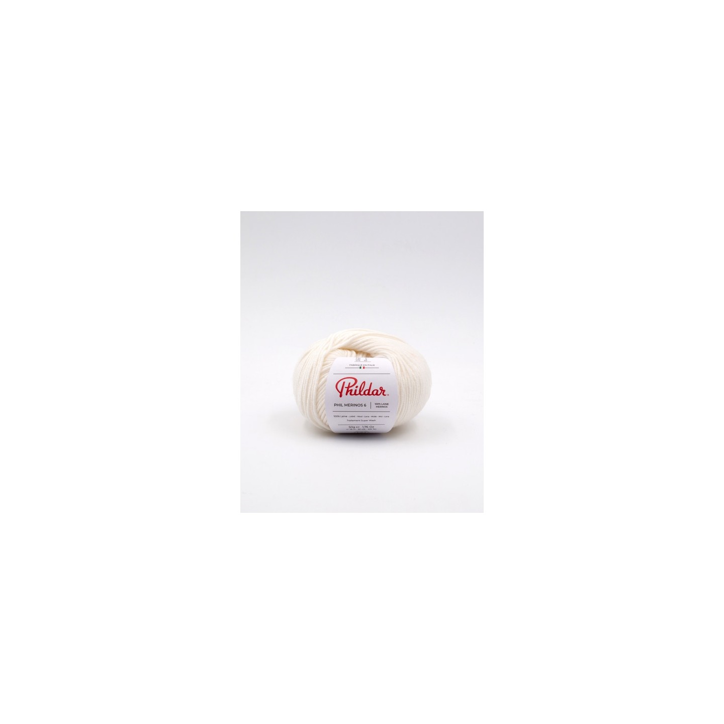 Knitting yarn Phildar Phil Merinos 6 Craie
