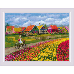 Riolis Stickset Tulpenfeld