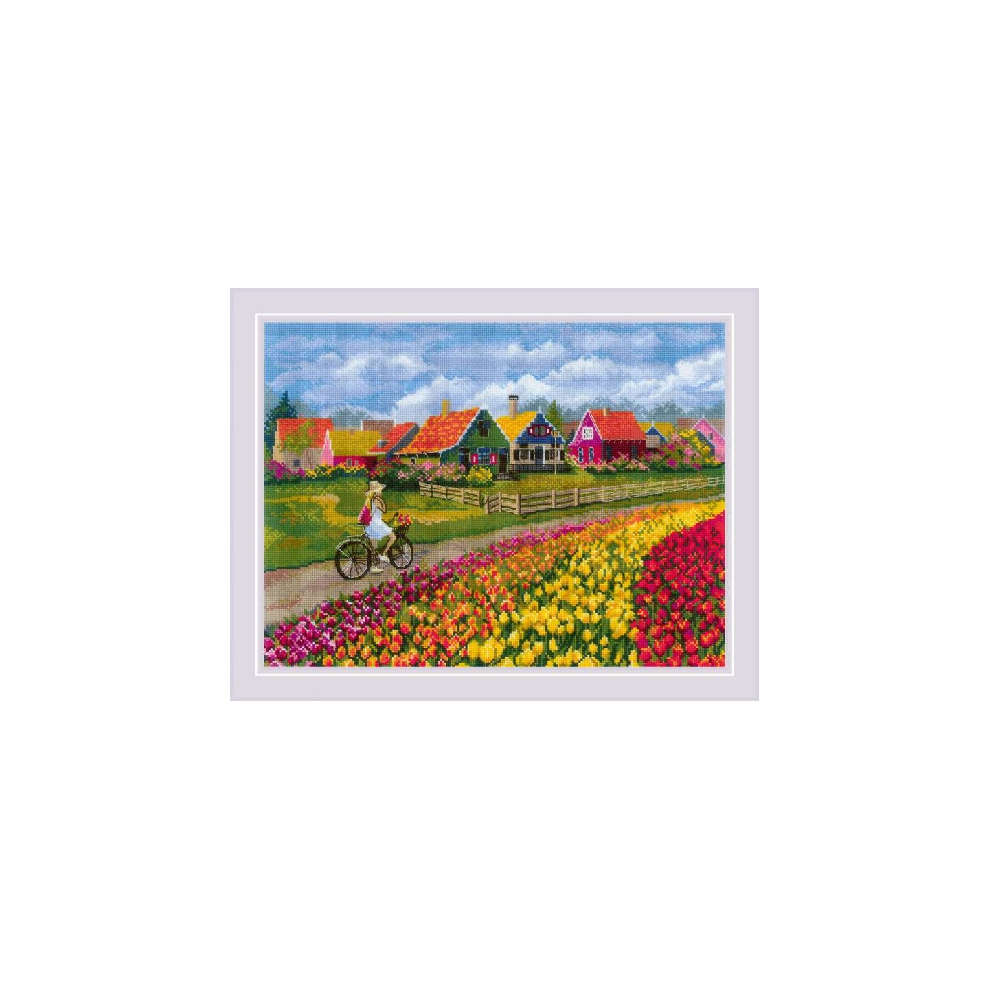 Riolis Stickset Tulpenfeld