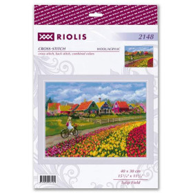 Embroidery kit Tulip Field Embroidery kit Tulip Field