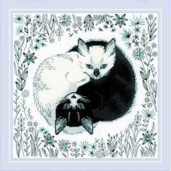 Riolis Kit de broderie Yin et yang