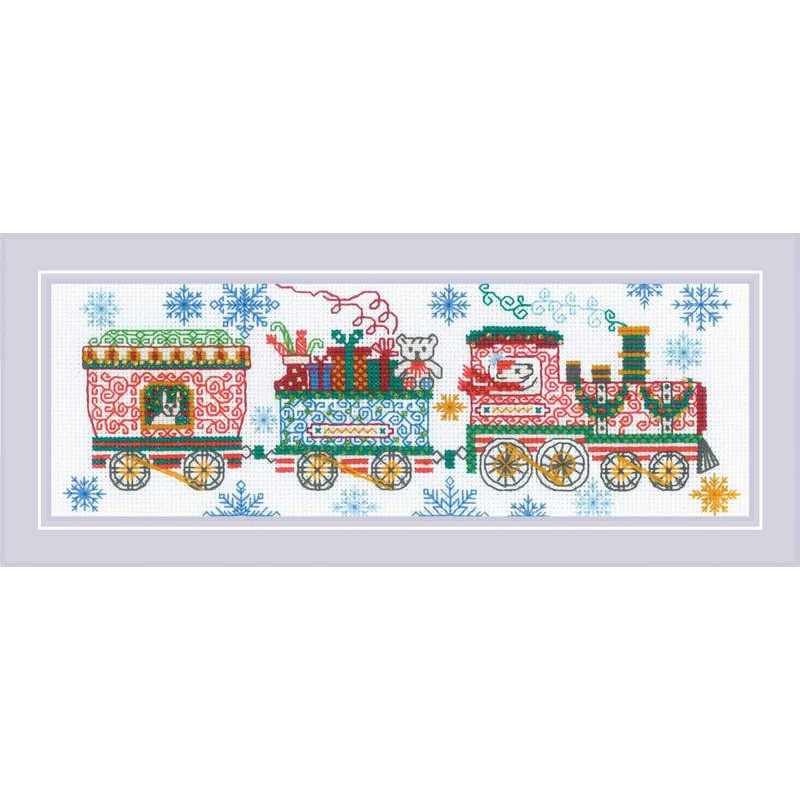 Embroidery kit Holiday Train