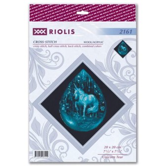 Riolis Borduurpakket Eenhoorn traan