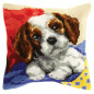 Borduurkussen Puppy