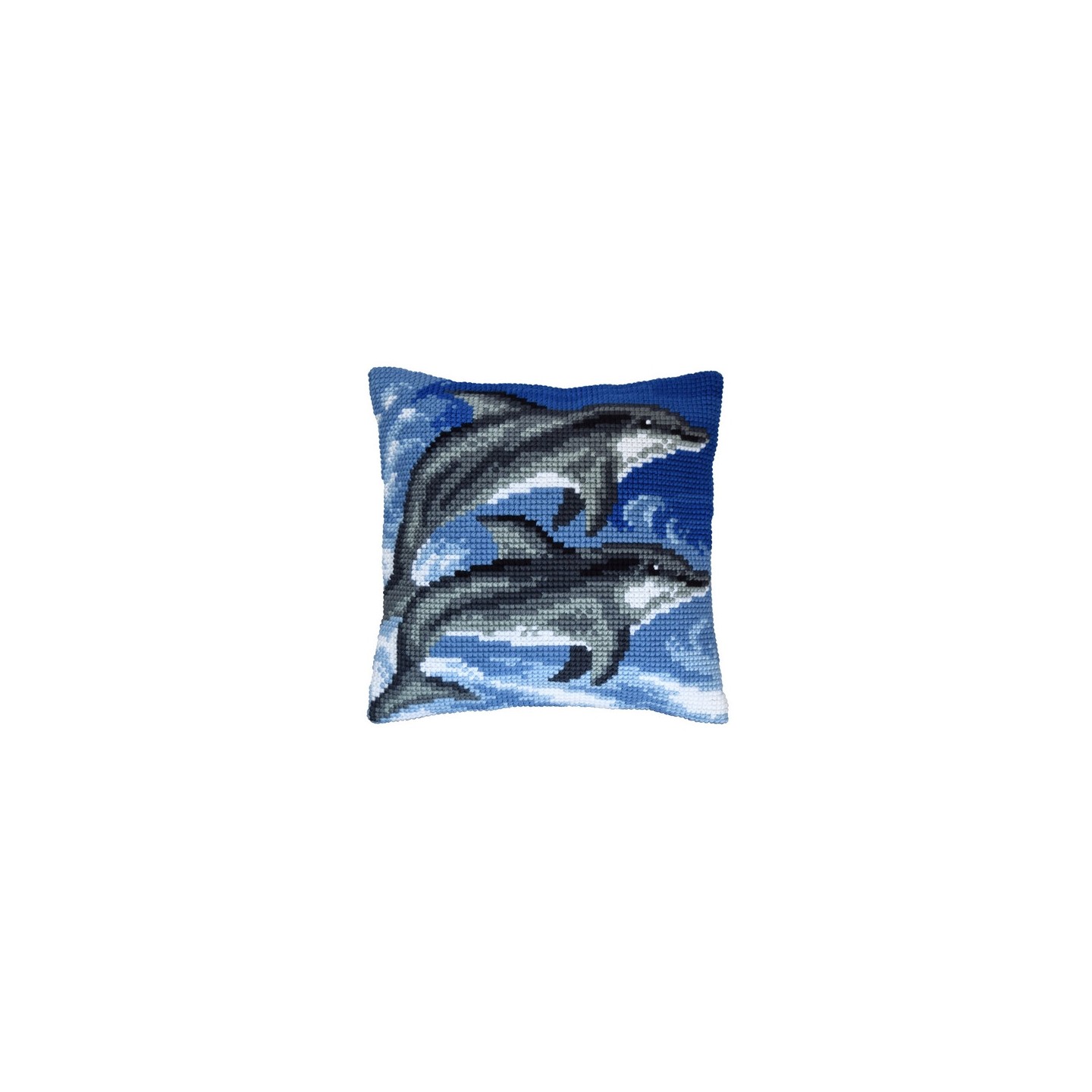 Orchidea Stitch Cushion kit  Dolphins