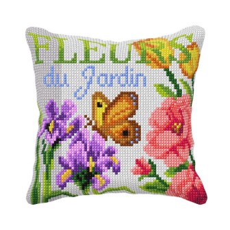 Orchidea Coussin à broder Fleurs du jardin