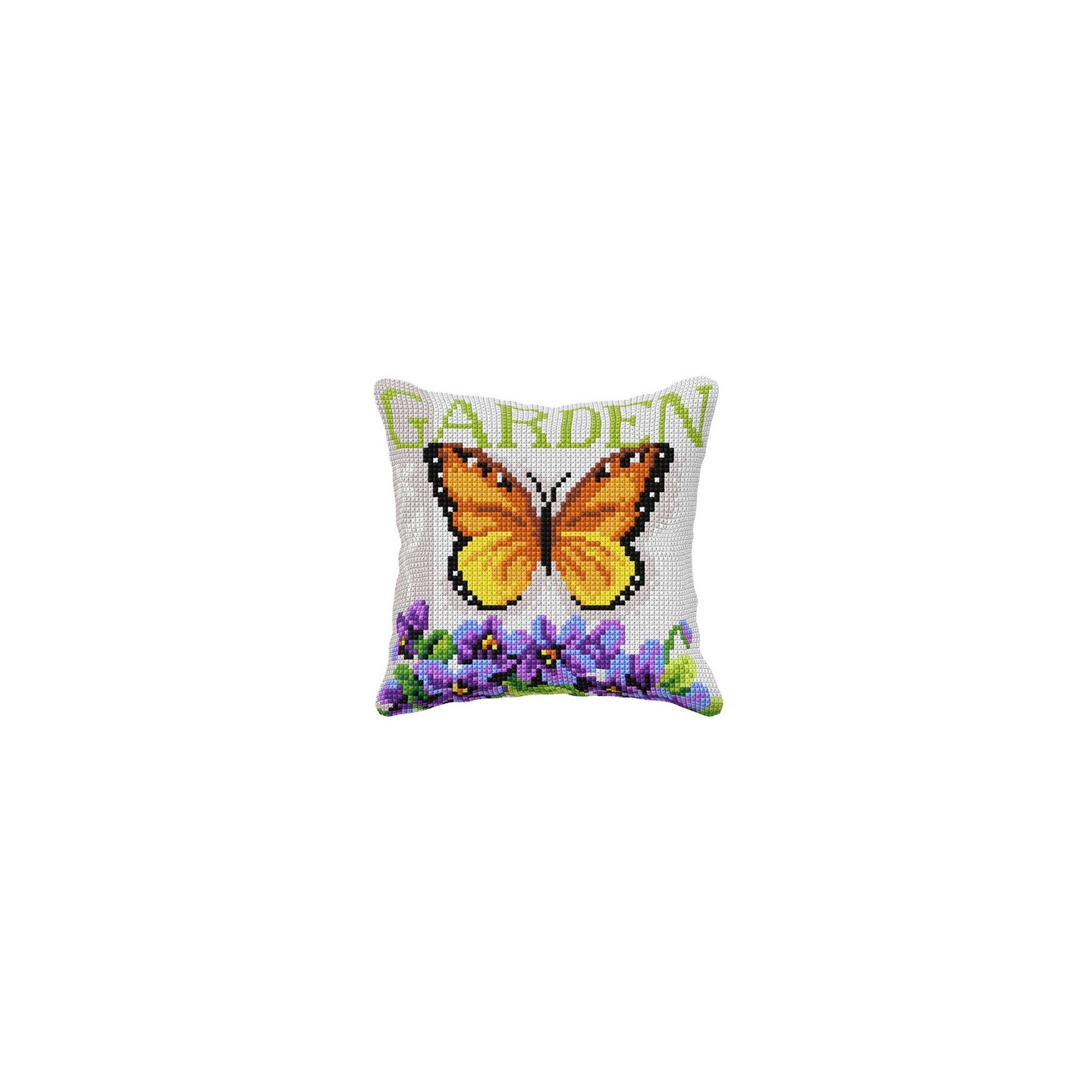 Orchidea Coussin à broder Jardin