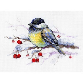 Aquarelle Kit de broderie Mésange pensive