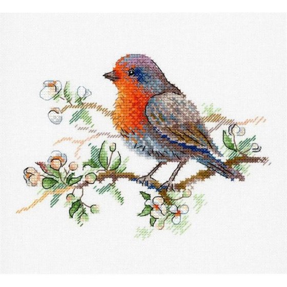 Riolis Embroidery kit Robin