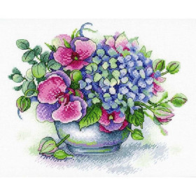Aquarelle Stickset Strauß voller Erinnerungen