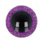 Dierenoog 15 mm paars glitter