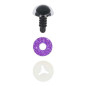Animal eye 8 mm purple glitter