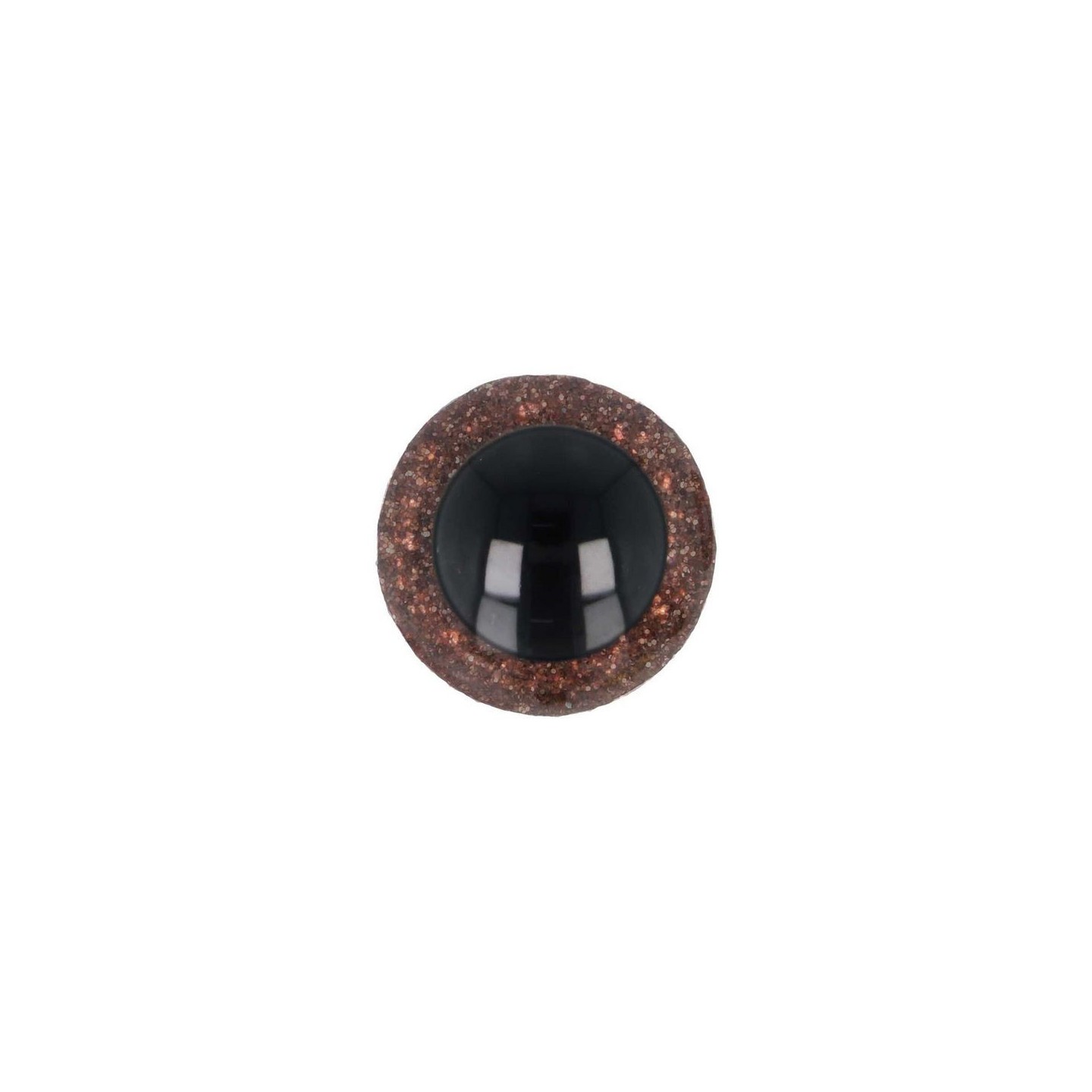  Animal eye 8 mm brown glitter for amigurumi and cuddly toys