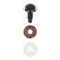 Tieraugen 8 mm Braun Glitzer