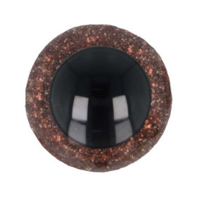  Oeil amigurumi 15 mm brun paillettes pour les amigurumi et les
