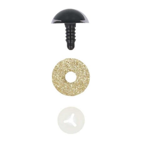 Katzenaug 18 mm Gold Glitzer