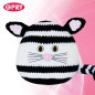 Oeil de chat amigurumi 18 mm or clair paillettes