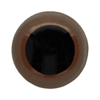  Animal eye 8 mm brown for amigurumi and cuddly toys