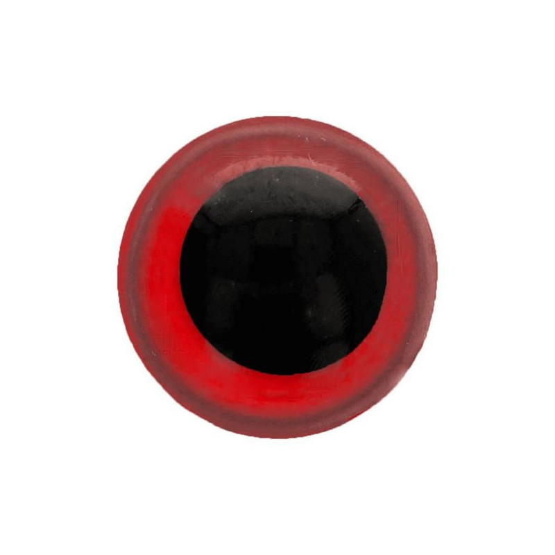 Oeil amigurumi 8 mm rouge