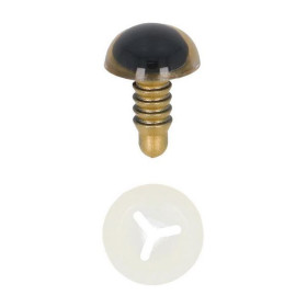 Dierenoog 12 mm goud