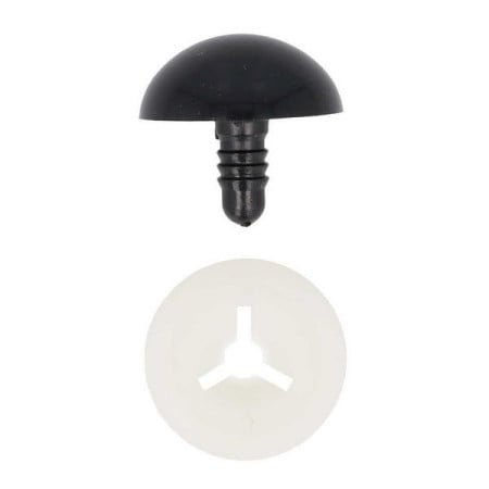 Dierenoog 15 mm zwart