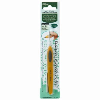 Clover Häkelnadel Soft Touch 1 mm