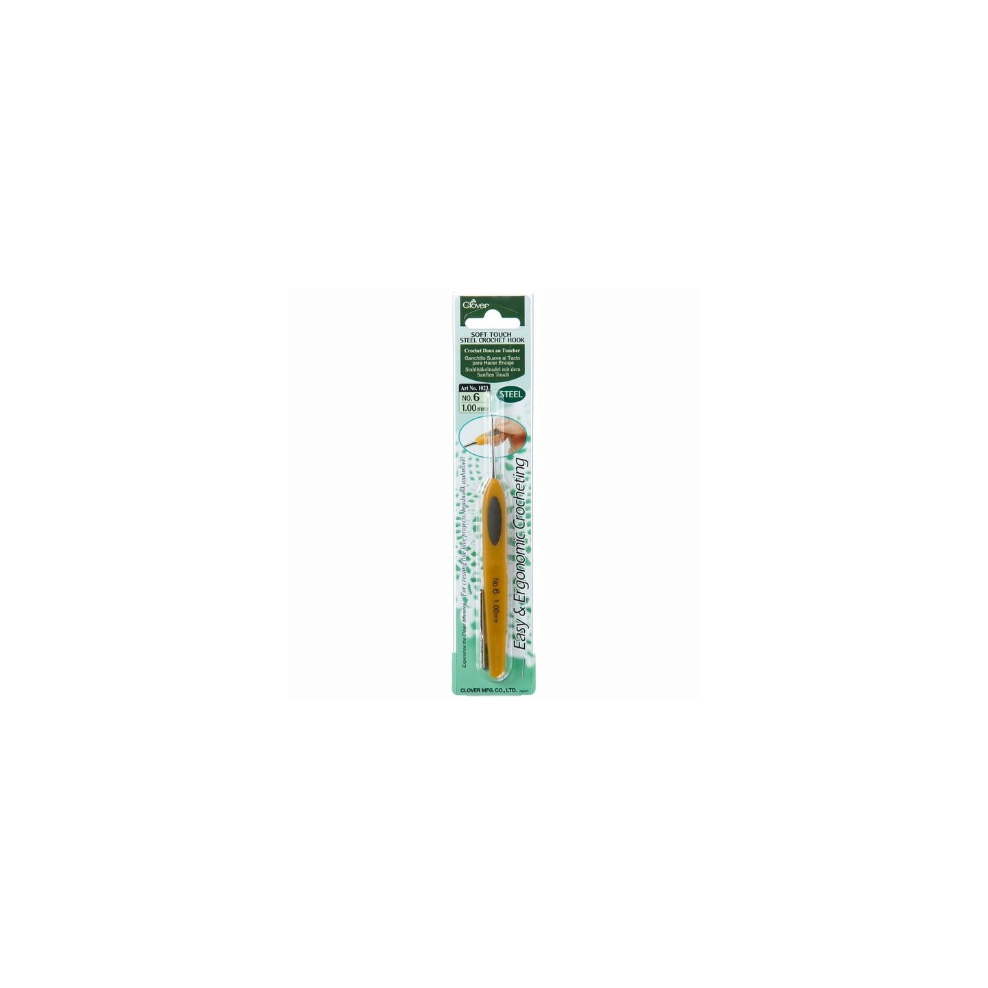 Clover Haaknaald soft touch 1 mm