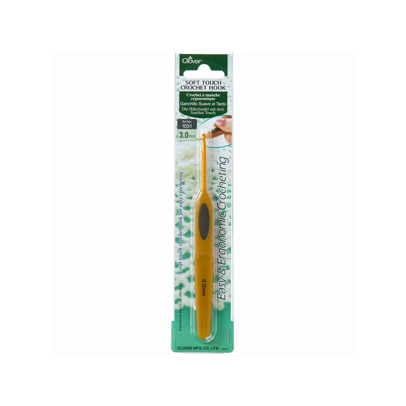 Clover Haaknaald soft touch 3 mm