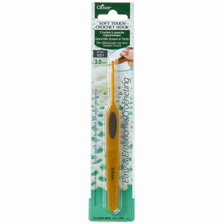 Clover Haaknaald soft touch 3 mm