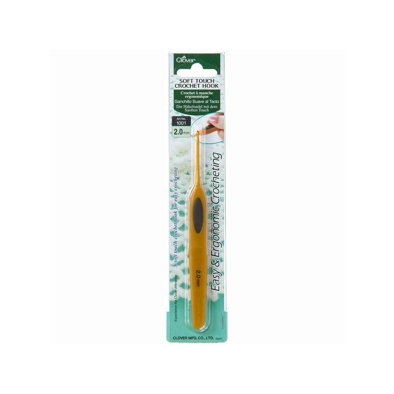 Clover Haaknaald soft touch 2 mm